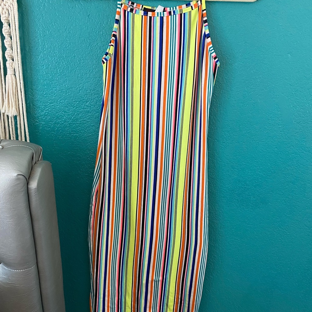 Stripped bodycon dress for summer
